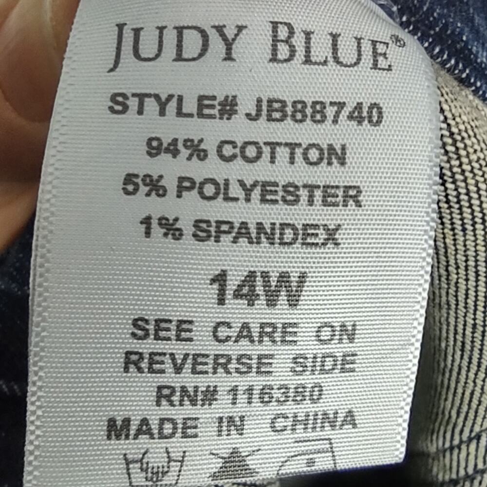 Judy Blue Dark Wash High Rise Jogger Jeans Size 14W - Picture 10 of 16